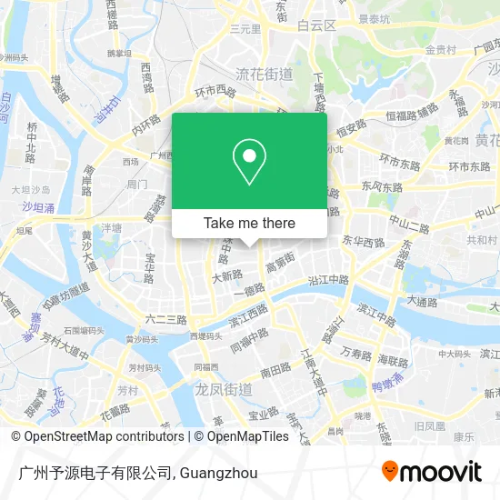 广州予源电子有限公司 map