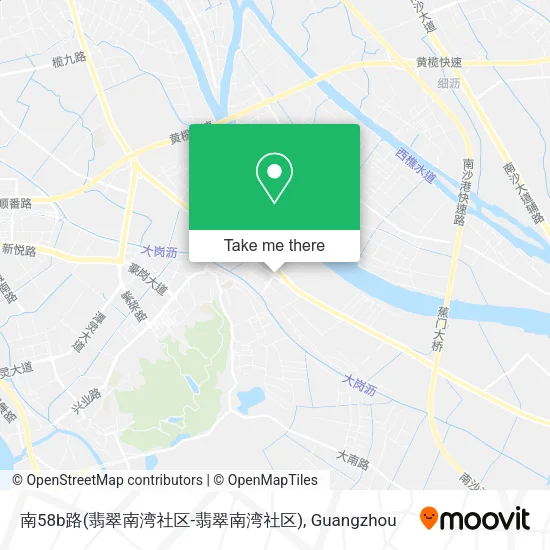 南58b路(翡翠南湾社区-翡翠南湾社区) map