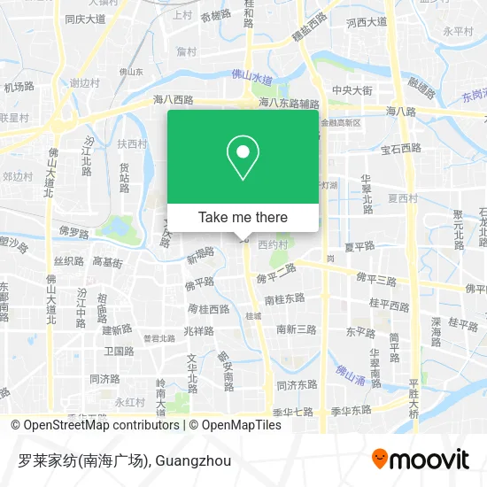 罗莱家纺(南海广场) map