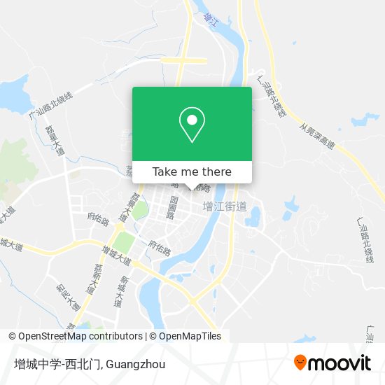 增城中学-西北门 map