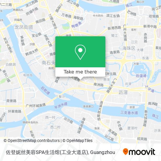 佐登妮丝美容SPA生活馆(工业大道店) map