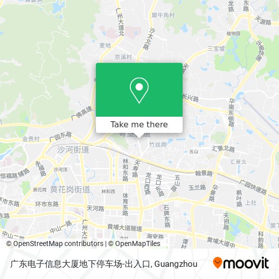 广东电子信息大厦地下停车场-出入口 map