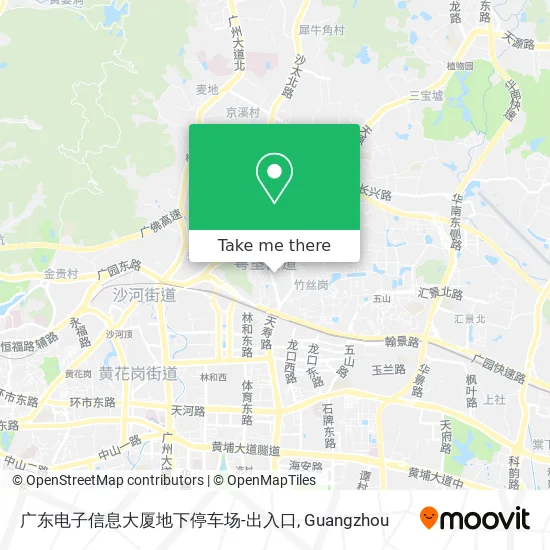 广东电子信息大厦地下停车场-出入口 map