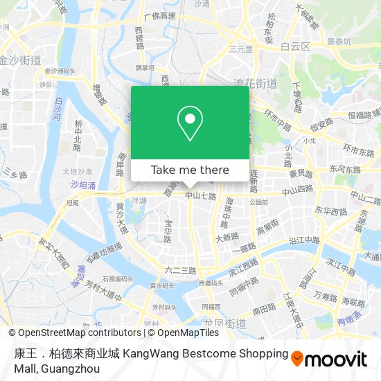 康王．柏德來商业城 KangWang Bestcome Shopping Mall map
