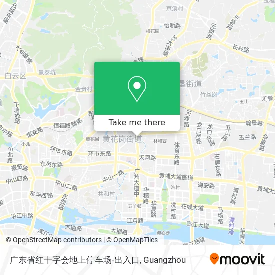 广东省红十字会地上停车场-出入口 map