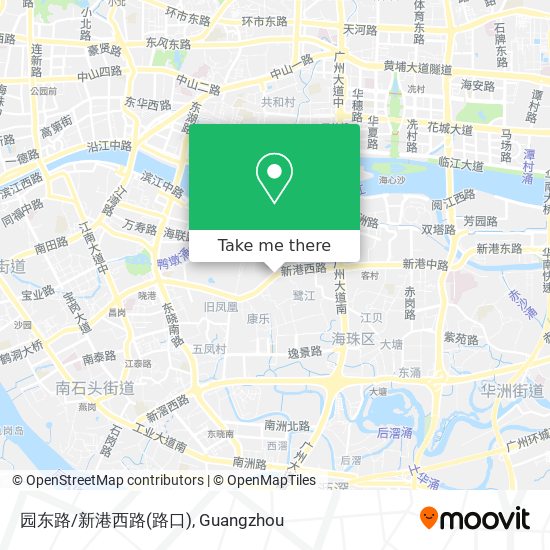 园东路/新港西路(路口) map