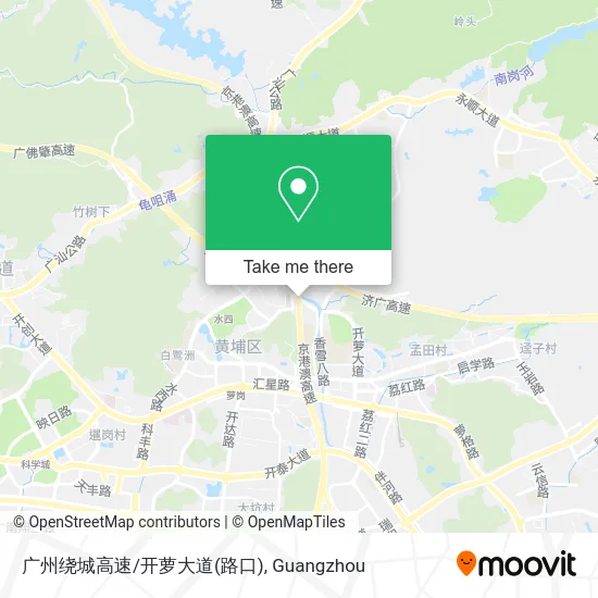 广州绕城高速/开萝大道(路口) map