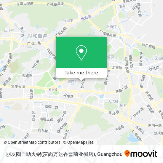 朋友圈自助火锅(萝岗万达香雪商业街店) map