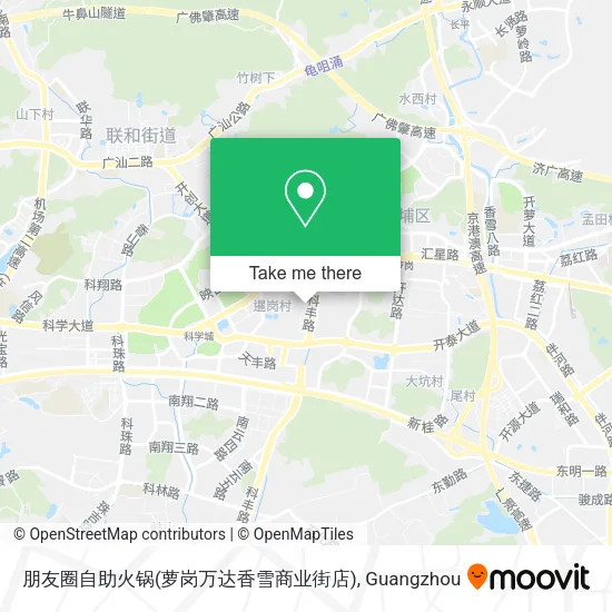 朋友圈自助火锅(萝岗万达香雪商业街店) map
