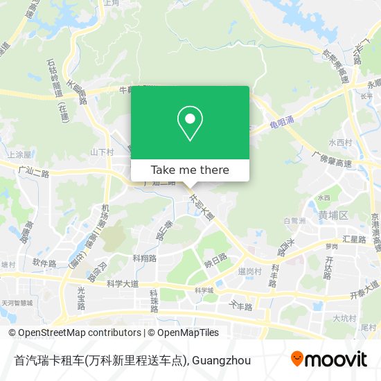 首汽瑞卡租车(万科新里程送车点) map