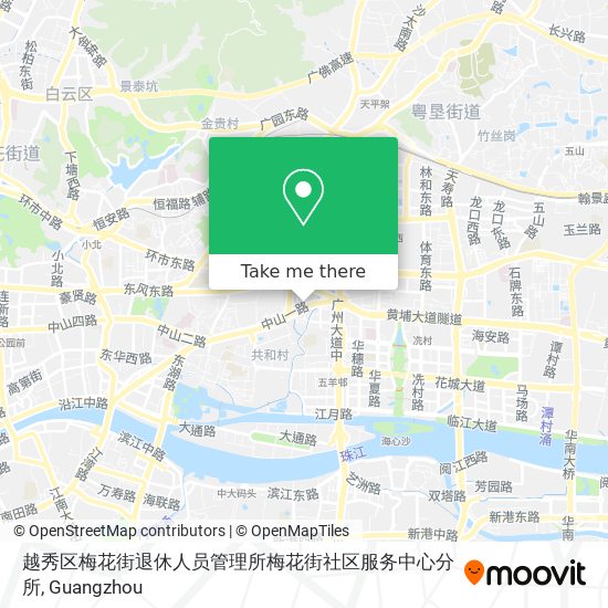 越秀区梅花街退休人员管理所梅花街社区服务中心分所 map