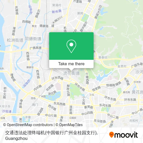 交通违法处理终端机(中国银行广州金桂园支行) map