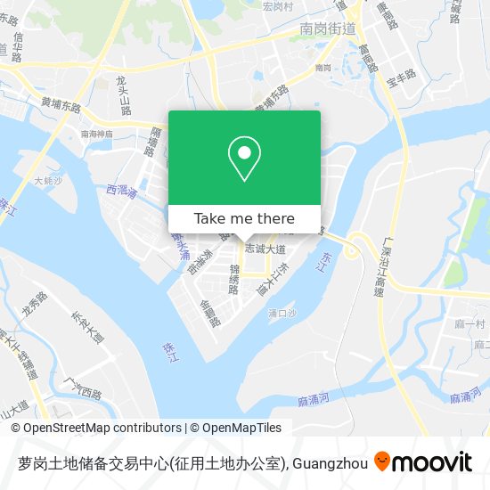 萝岗土地储备交易中心(征用土地办公室) map