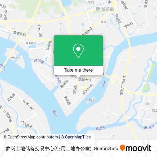 萝岗土地储备交易中心(征用土地办公室) map