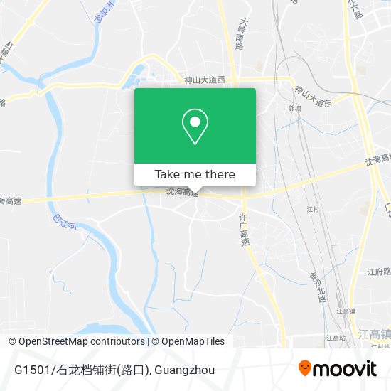 G1501/石龙档铺街(路口) map