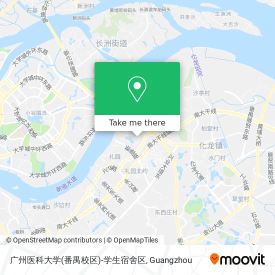 广州医科大学(番禺校区)-学生宿舍区 map