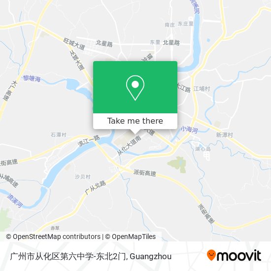 广州市从化区第六中学-东北2门 map