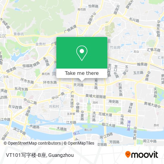 How to get to VT101写字楼-B座in 天河南by Bus or Metro?