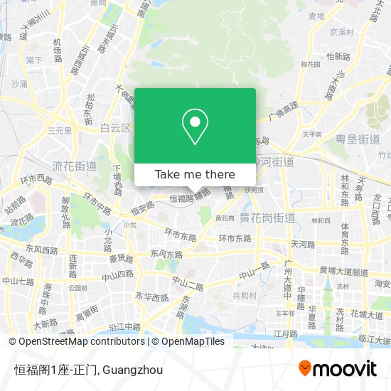 恒福阁1座-正门 map