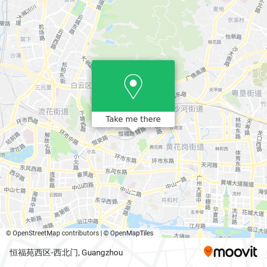 恒福苑西区-西北门 map