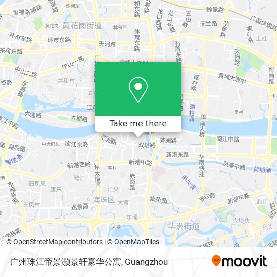 广州珠江帝景灏景轩豪华公寓 map