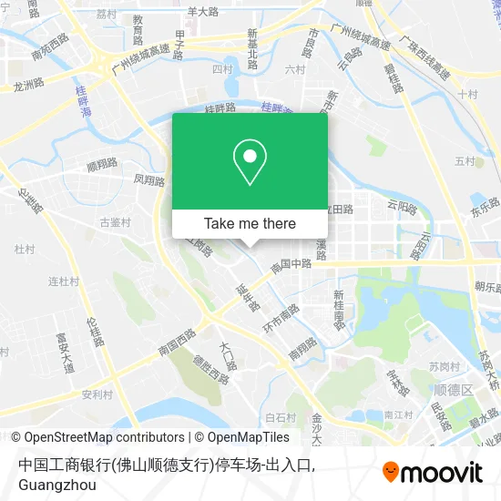 中国工商银行(佛山顺德支行)停车场-出入口 map