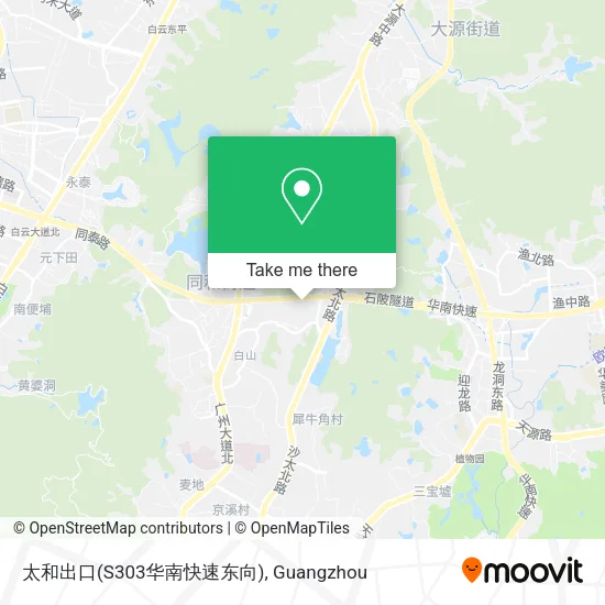 太和出口(S303华南快速东向) map