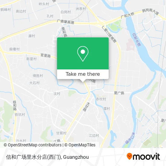 信和广场里水分店(西门) map