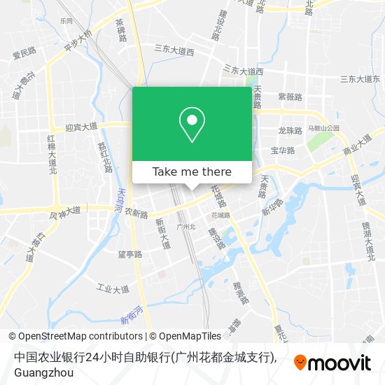 中国农业银行24小时自助银行(广州花都金城支行) map