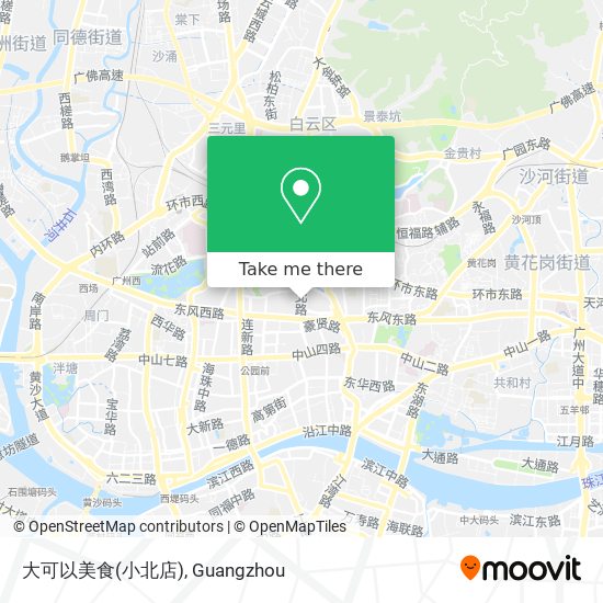 大可以美食(小北店) map