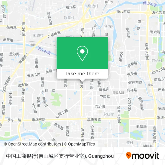 中国工商银行(佛山城区支行营业室) map