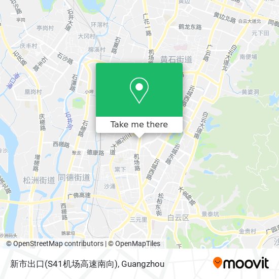 新市出口(S41机场高速南向) map