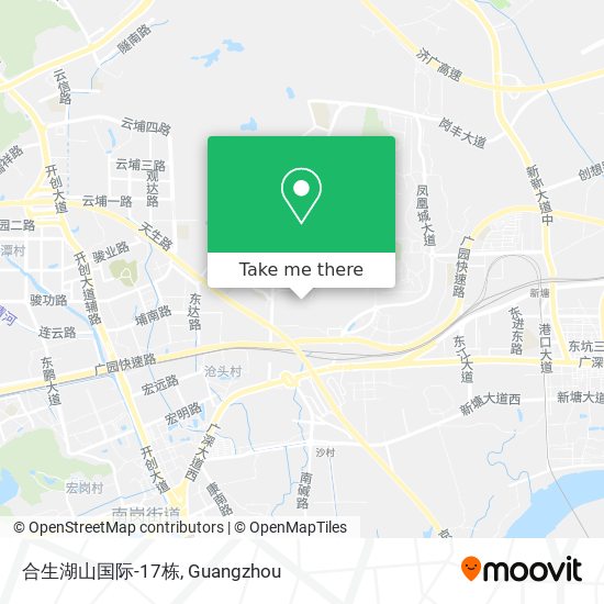 合生湖山国际-17栋 map