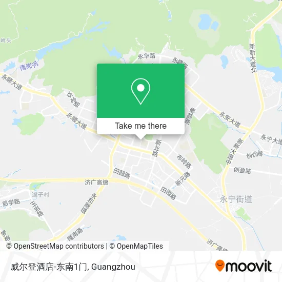 威尔登酒店-东南1门 map
