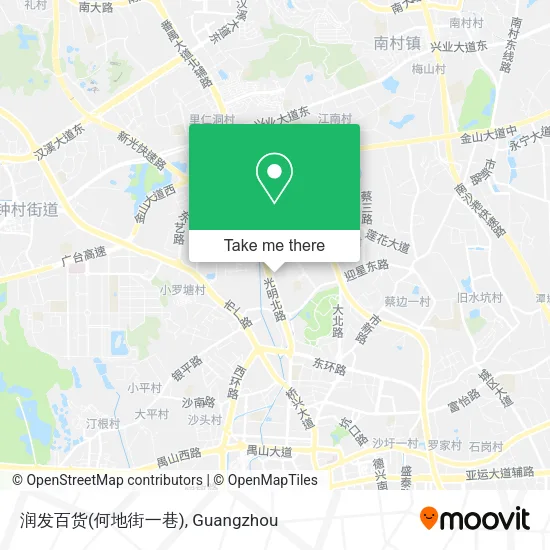 润发百货(何地街一巷) map