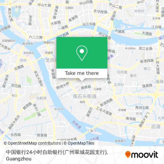 中国银行24小时自助银行(广州翠城花园支行) map