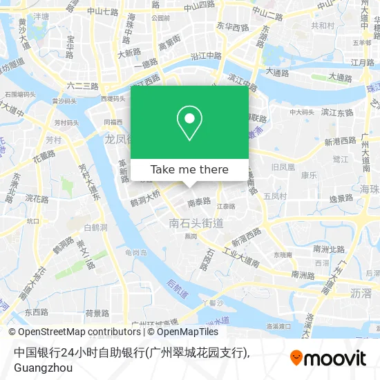 中国银行24小时自助银行(广州翠城花园支行) map