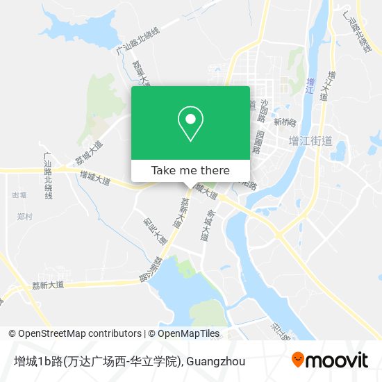 增城1b路(万达广场西-华立学院) map