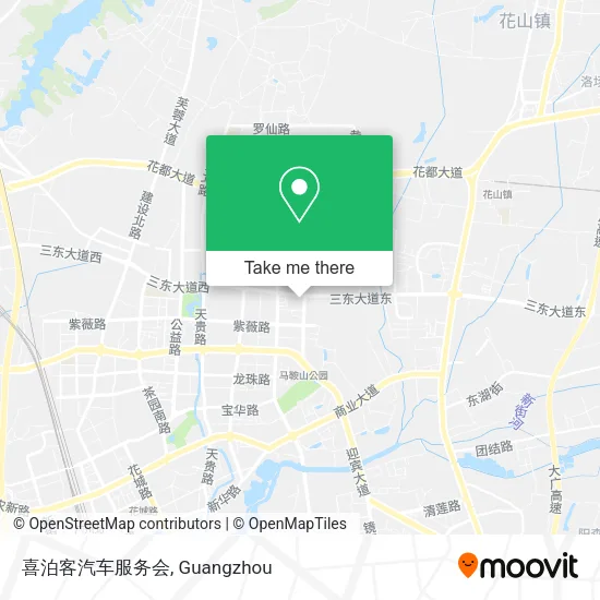 喜泊客汽车服务会 map