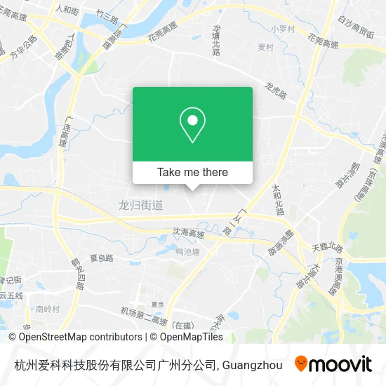 杭州爱科科技股份有限公司广州分公司 map