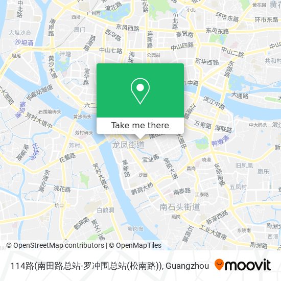 114路(南田路总站-罗冲围总站(松南路)) map