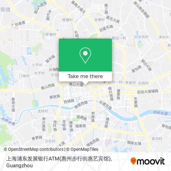 上海浦东发展银行ATM(惠州步行街惠艺宾馆) map