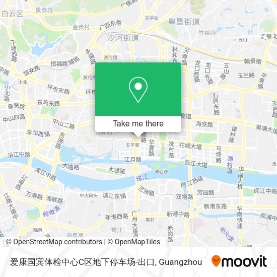 爱康国宾体检中心C区地下停车场-出口 map