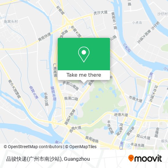 品骏快递(广州市南沙站) map