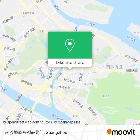 南沙城商务A栋-北门 map