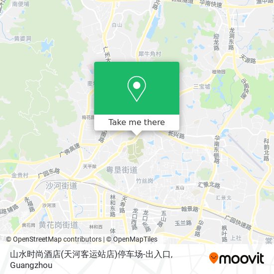 山水时尚酒店(天河客运站店)停车场-出入口 map