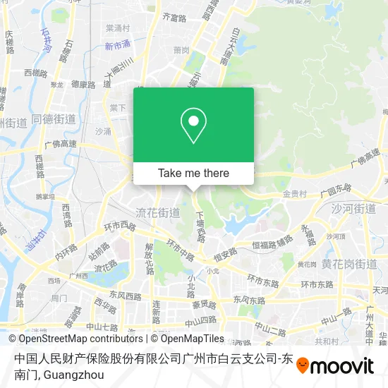 中国人民财产保险股份有限公司广州市白云支公司-东南门 map
