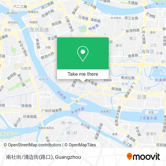 南社街/涌边街(路口) map