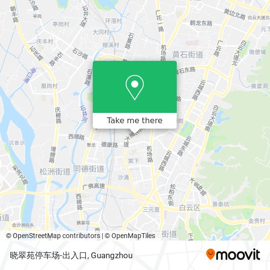 晓翠苑停车场-出入口 map