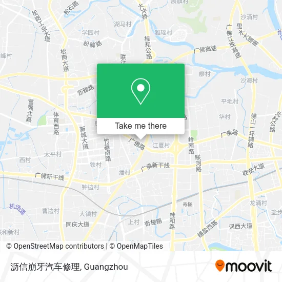沥信崩牙汽车修理 map